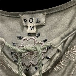 Boho sleeveless POL top